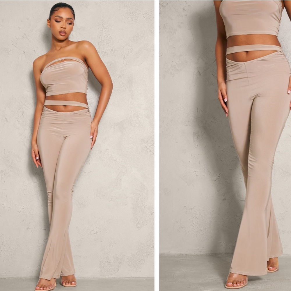 PrettyLittleThing Beige Strapless Set